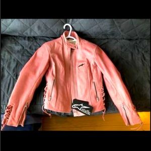 Alpinestars Stella TX-1 Leather Jacket - Pink